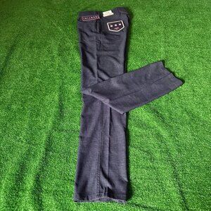 Bertini AKTIV Performance Flat Front Slim Fit Gray Travel Golf Pants Size 30 NEW